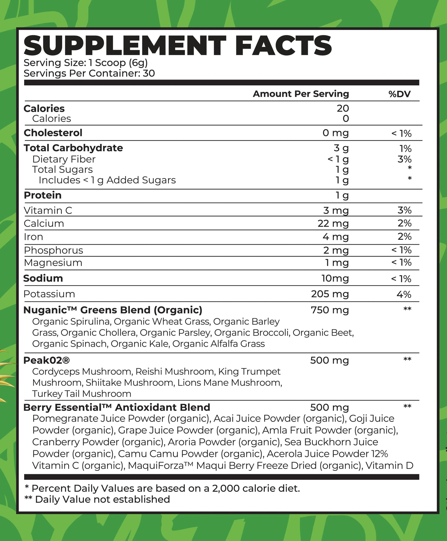 BOA GREENS - PINEAPPLE INTENSE MUSCLE GROWTH
