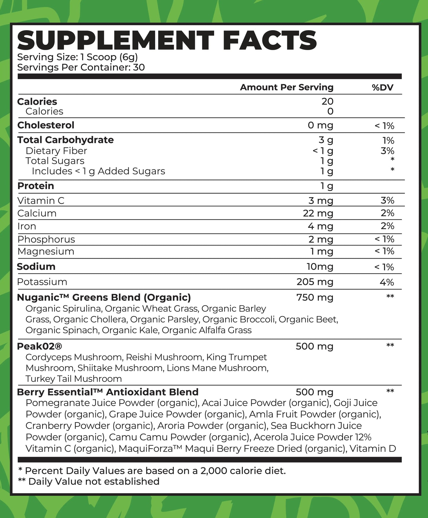 BOA GREENS - RASPBERRY INTENSE MUSCLE GROWTH