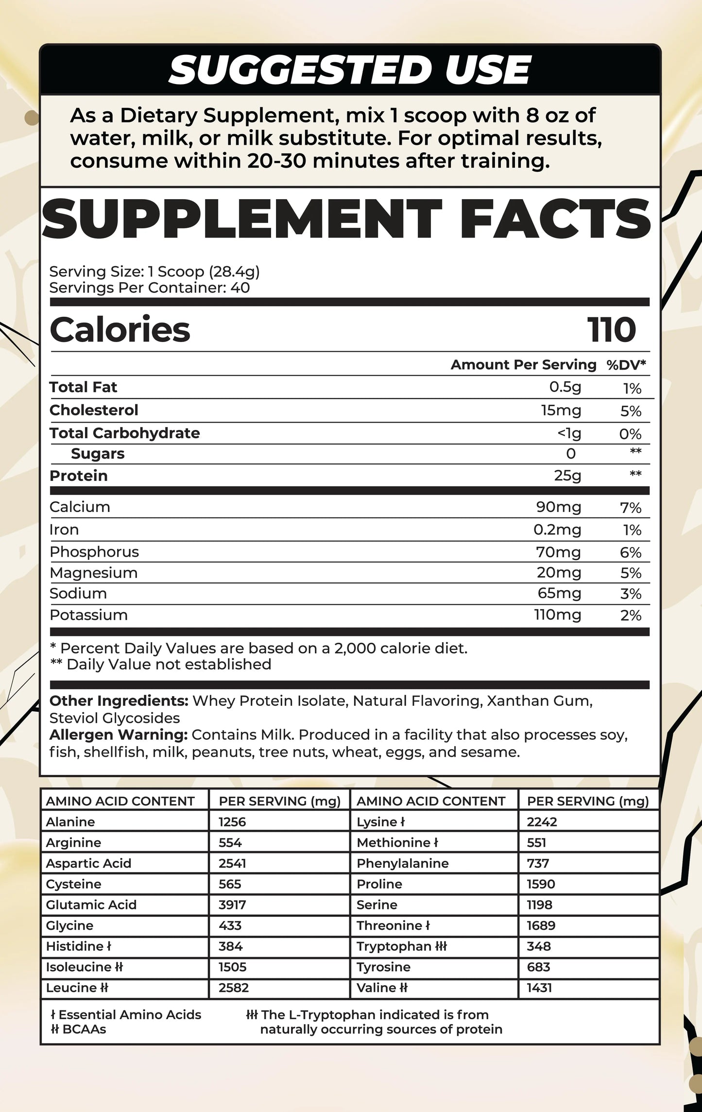 BOA ISOLATE PROTEIN - CREAMY VANILLA INTENSE MUSCLE GROWTH