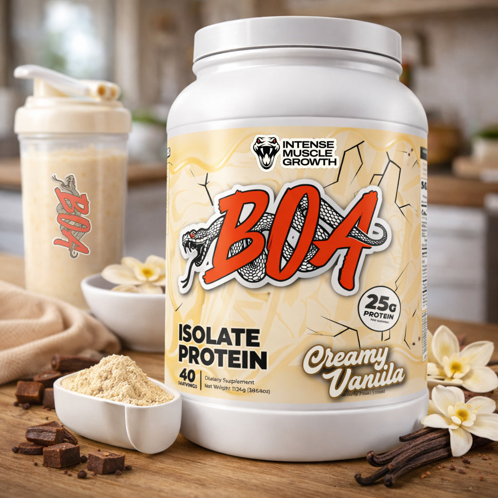 BOA Isolate Protein – Premium Whey Protein Isolate | Chocolate, Strawberry, Creamy Vanilla & Chocolate Peanut Butter | 40 Servings