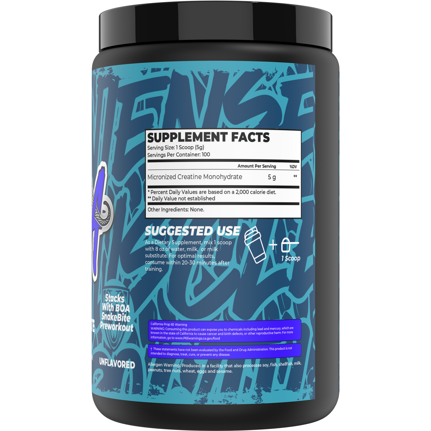 BOA CREATINE MONOHYDRATE - UNFLAVOURED