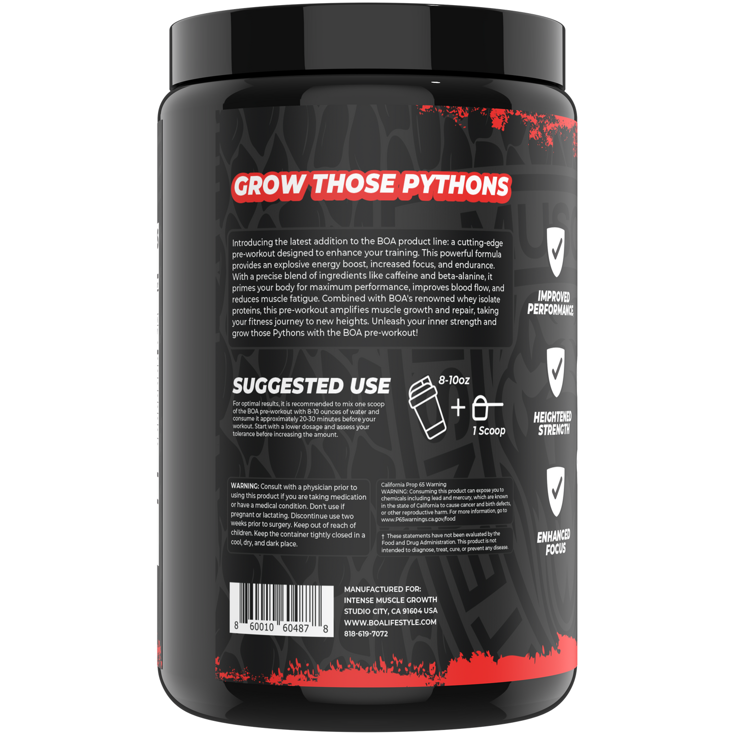 BOA Snakebite Pre-Workout Powder