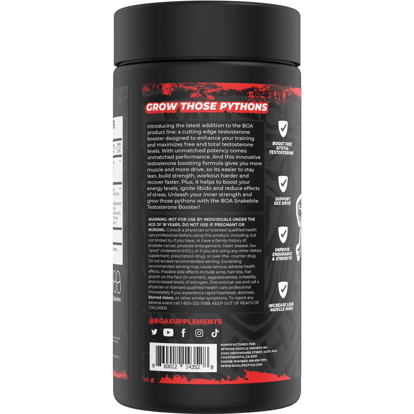 BOA SNAKEBITE - TESTOSTERONE BOOSTER