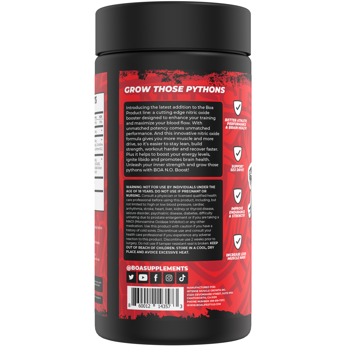 NO BOOST (NITRIC OXIDE BOOSTER) - CAPSULES