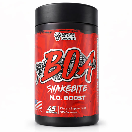 BOA Snakebite Boost Capsules – Pre-Workout Nitric Oxide Support (180 Capsules / 45 Servings)