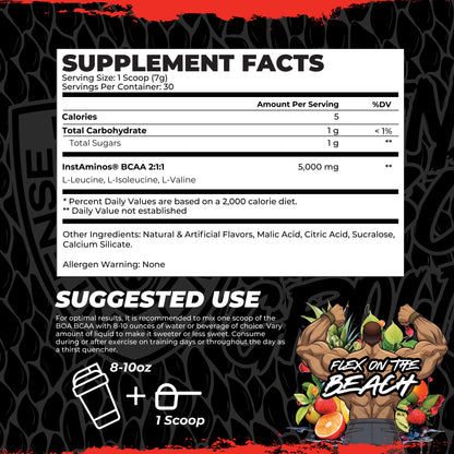 BOA - BCAA SNAKEBITE - FLEX ON THE BEACH