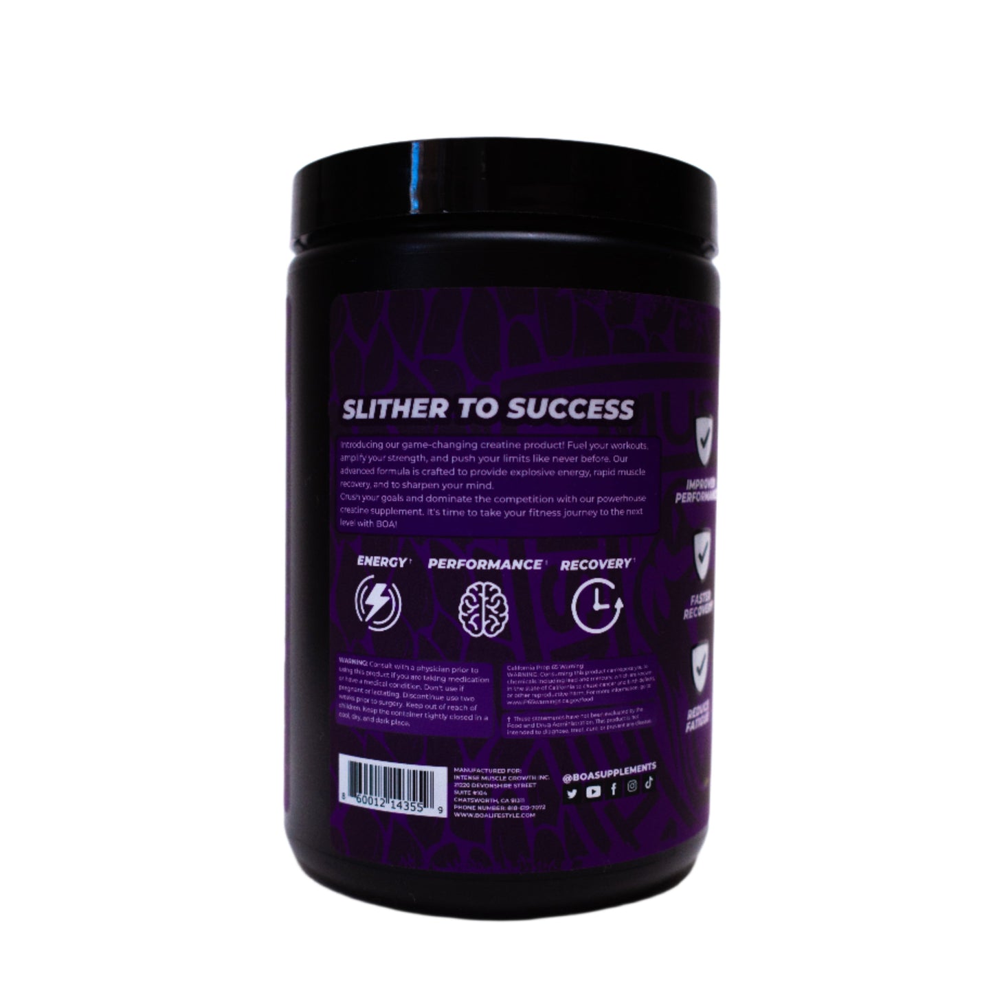 BOA CREATINE MAXX 60 SERVINGS - UNFLAVORED