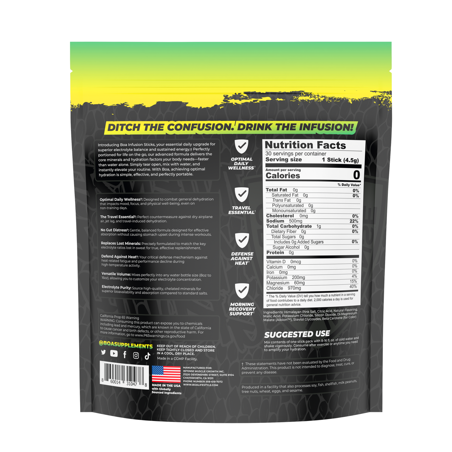 BOA Electrolyte Infusion