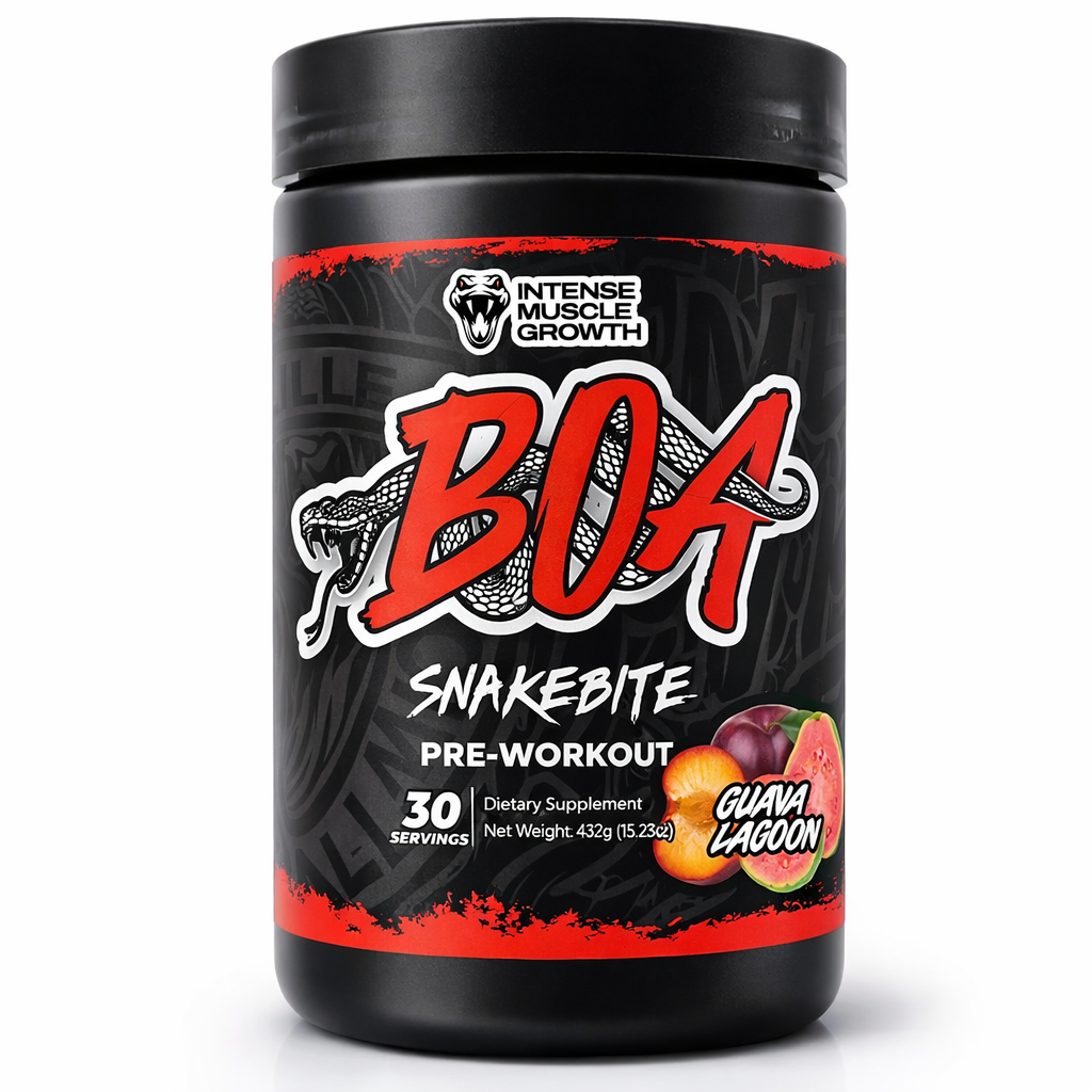 BOA Snakebite Pre-Workout - Guava Lagoon Flavor | Energy, Focus & Performance Support | 30 Servings Dietary Supplement