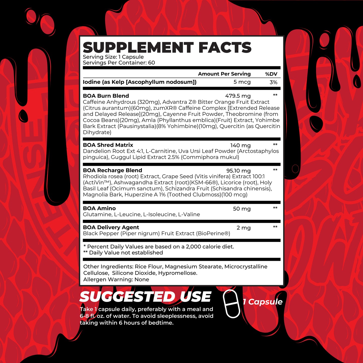 BOA Snakebite Fat Burner – Advanced Thermogenic Support | 60 Capsules