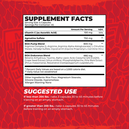 NO BOOST (NITRIC OXIDE BOOSTER) - CAPSULES