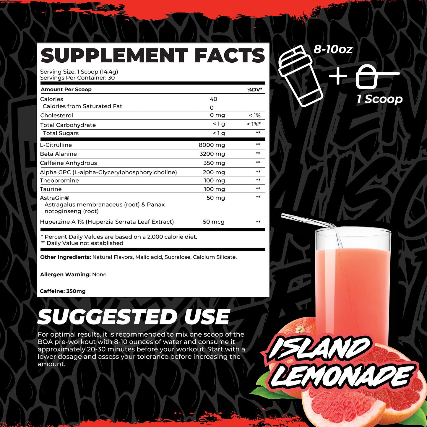 BOA Snakebite Pre-Workout Powder