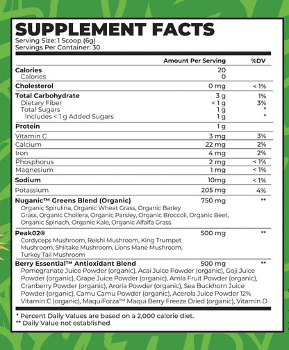 BOA GREENS - PINEAPPLE INTENSE MUSCLE GROWTH