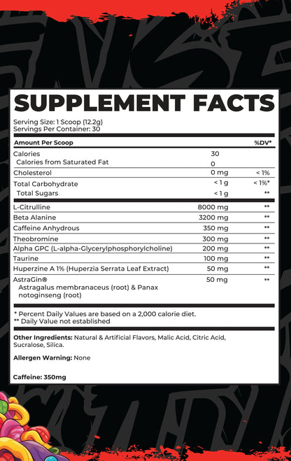 BOA PRE-WORKOUT - GUMMY WORMS INTENSE MUSCLE GROWTH